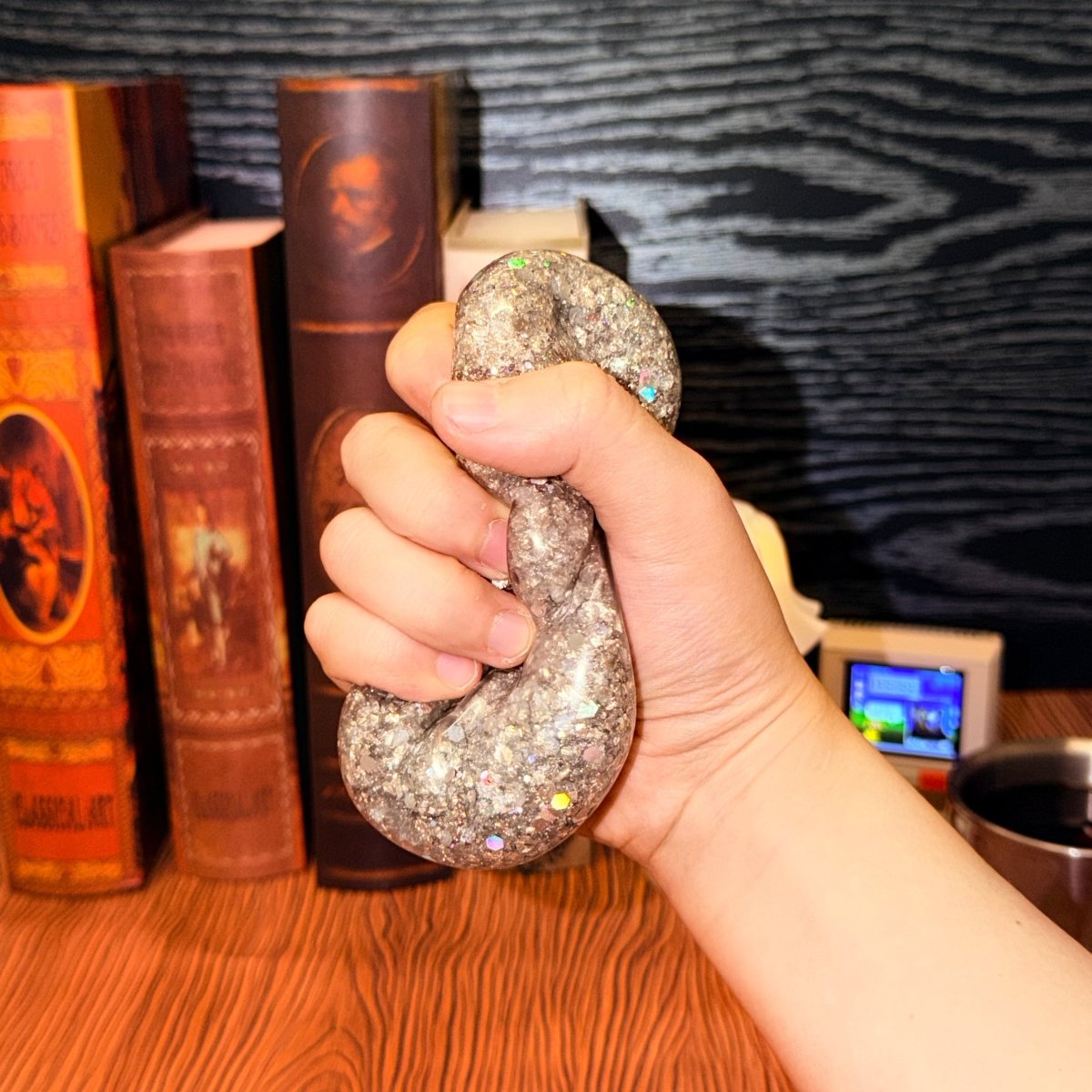 ASMR Silver Glitter Galaxy Ball - Non - Rebound Deep Pressure Squishy - product_typeNuwa Squishy