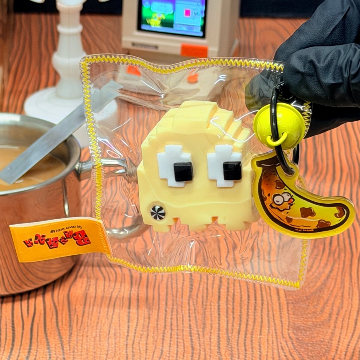 Banana Gugu Crazy Gugu 8 - Bit Pixel Ghost Squishy - Banana Yellow - product_typeNuwa Squishy