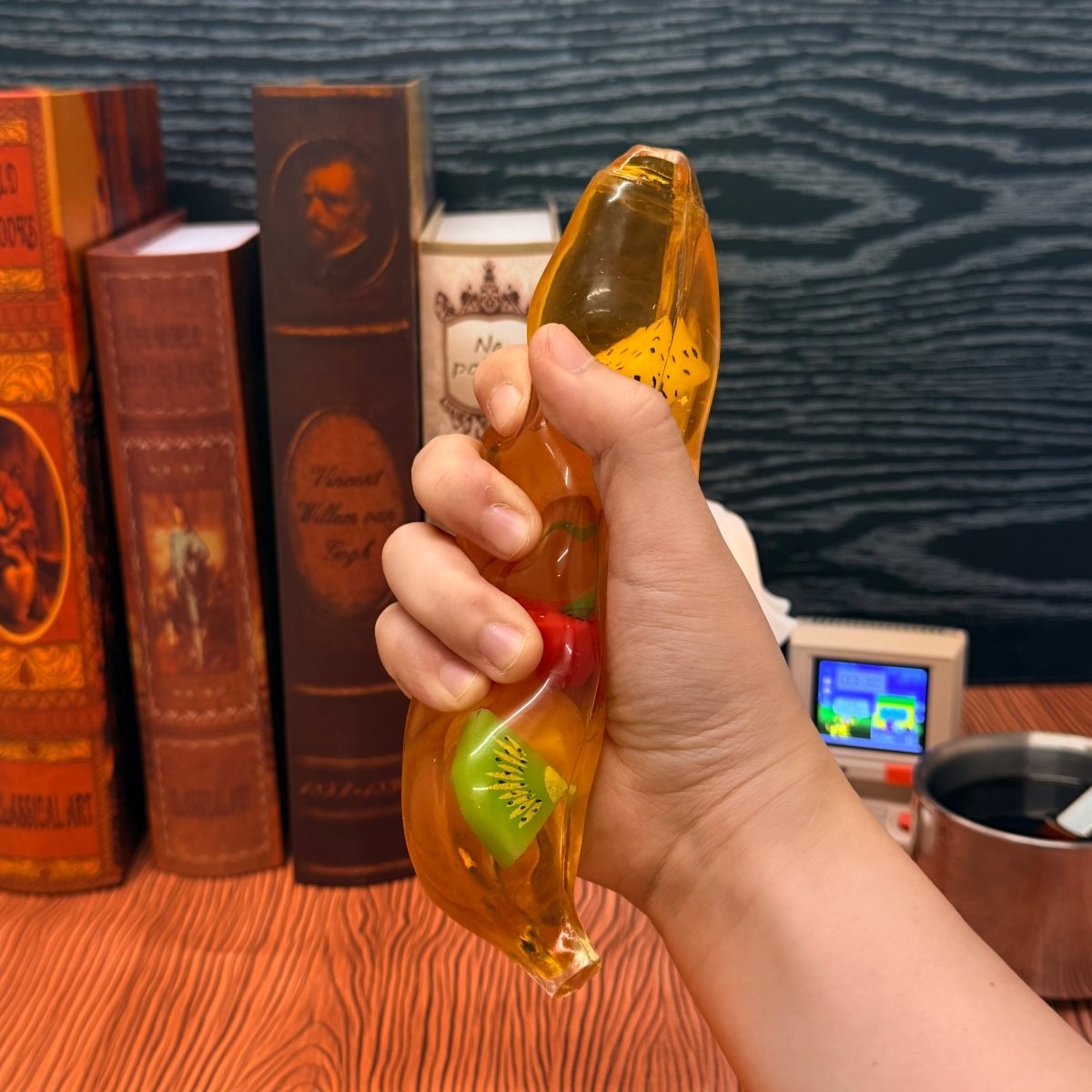 Crystal Fruit Banana Squishy - Transparent Non - Rebound ASMR Toy - product_typeNuwa Squishy