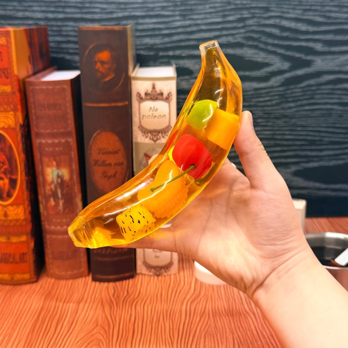 Crystal Fruit Banana Squishy - Transparent Non - Rebound ASMR Toy - product_typeNuwa Squishy
