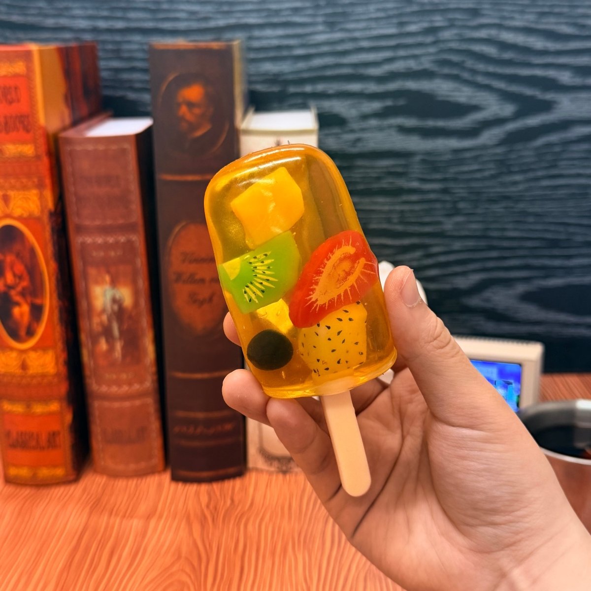 Crystal Fruit Popsicle Squishy - Transparent ASMR Non - Rebound Toy - product_typeNuwa Squishy