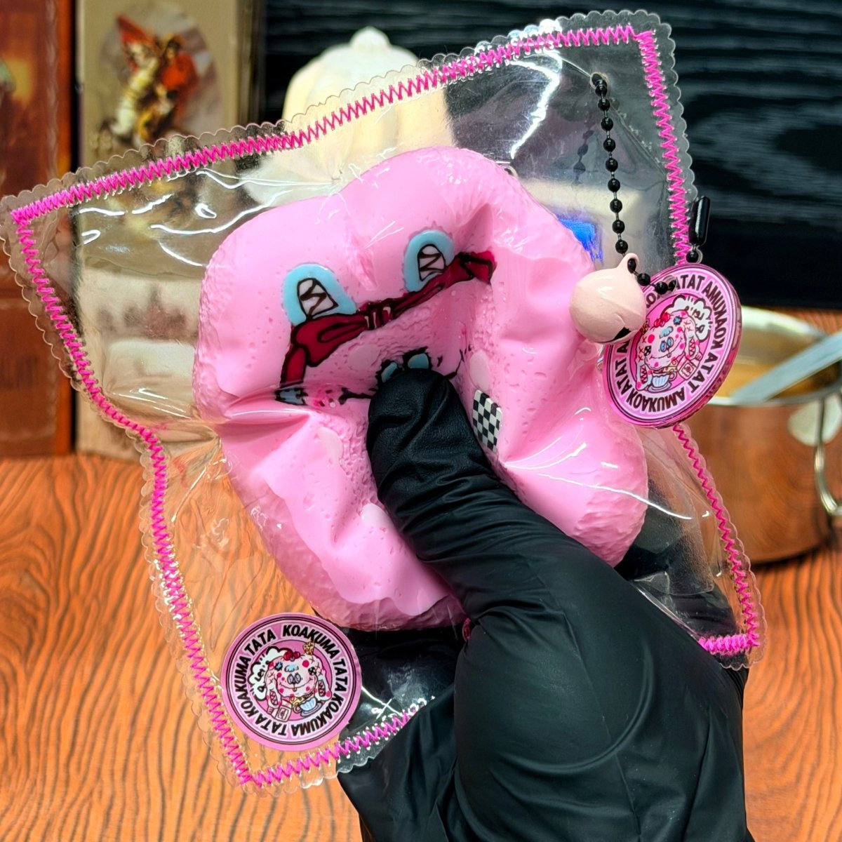 KOAKUMA TATA Bucktooth Pinky Monster Block Squishy - Textured Neon Pink - product_typeNuwa Squishy