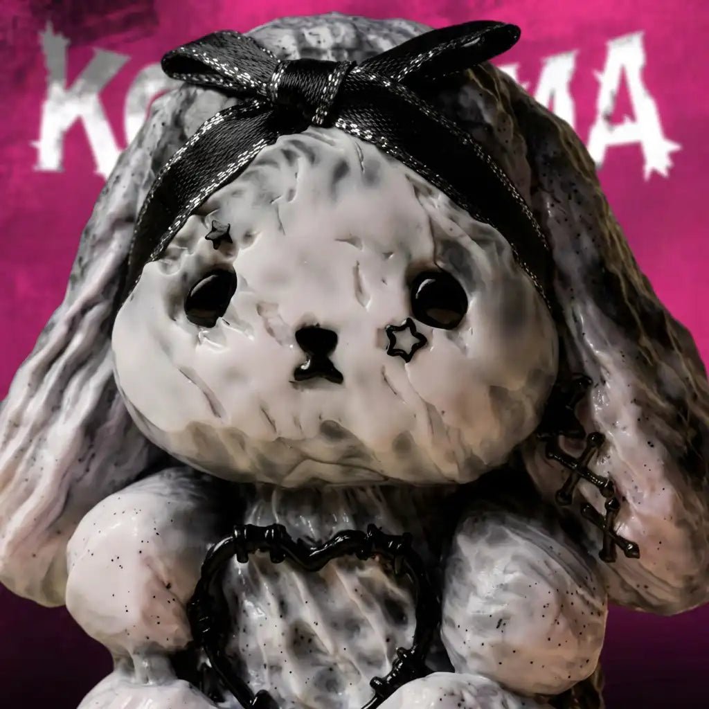 KOAKUMA TATA"Obsidian Marble" Bunny - Edgy Designer Art Toy & Sensory Therapy Ball - product_typeNuwa Squishy