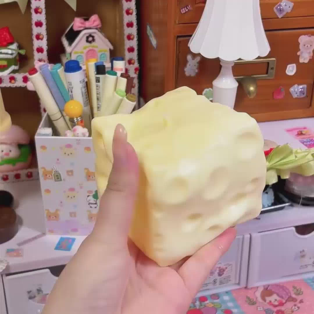 Mega Cheese Taba Squishy Deep-Squish (Non-Rebound Series)